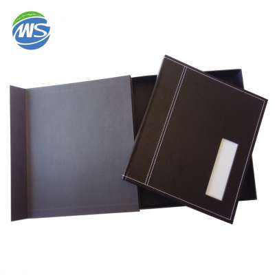 High Quality Thread Sewing Binding Slip In Photo Album With Gift Box Set